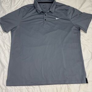Nike Men's Gray Polo Shirt Size XXL